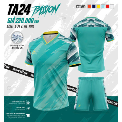 ÁO BÓNG ĐÁ KHÔNG LOGO TA24 PASSION 